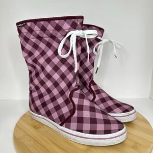 Adidas Originals ADI Honey Winter Sneaker Boot Burgundy Womens Size 9